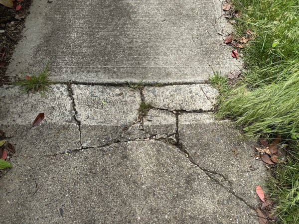 Broken footpath 4