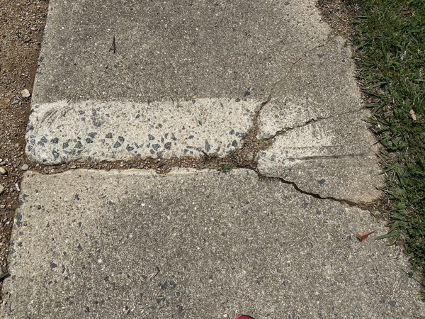 Broken footpath 7